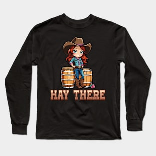 Hay There I Equestrian Pony Horse Lover Long Sleeve T-Shirt